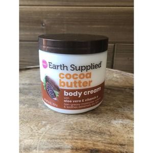 New-Earth Supplied Cocoa Butter Body Cream. Aloe Vera/Vit. E. 16 oz